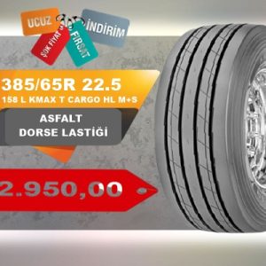 GOODYEAR 385 65R 22.5 164 K 158 L KMAX T CARGO HL M+S ASFALT DORSE LASTİĞİ