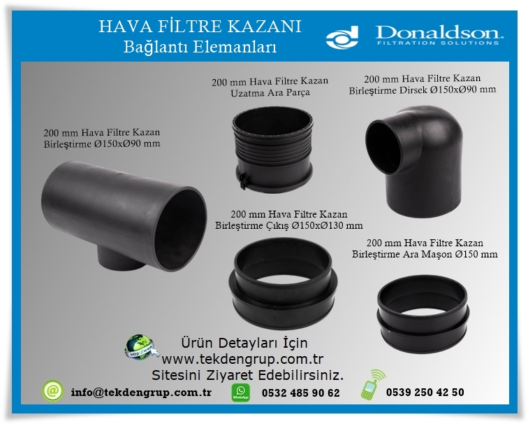 HAVA FİLTRE KAZANI BAĞLANTI ELEMANLARI DONALDSON
