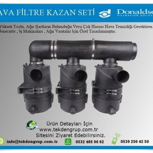 200 MM ÜÇLÜ HAVA FİLTRE KAZANI 3'LÜ SET   DONALDSON